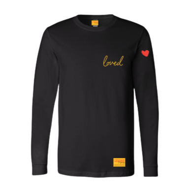 Majozi Loved Long Sleeve T shirt - Black – Africa Made Only